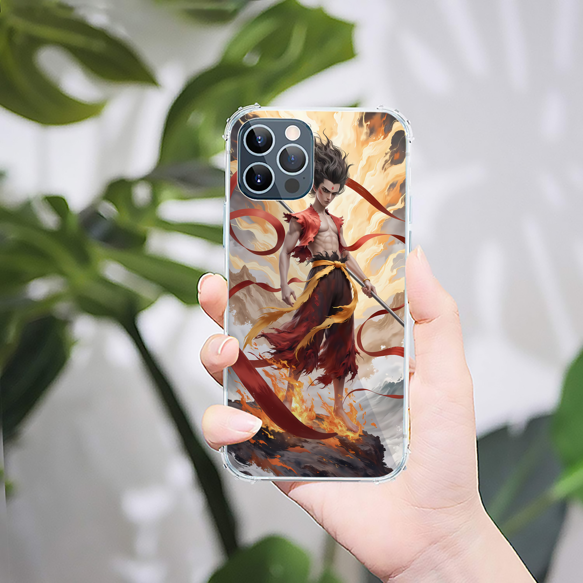 （画像用） Ne Zha 2 ナタ 魔童の大暴れ 【iPhone 12シリーズ対応】透明スマホケース（クリアソフトケース）